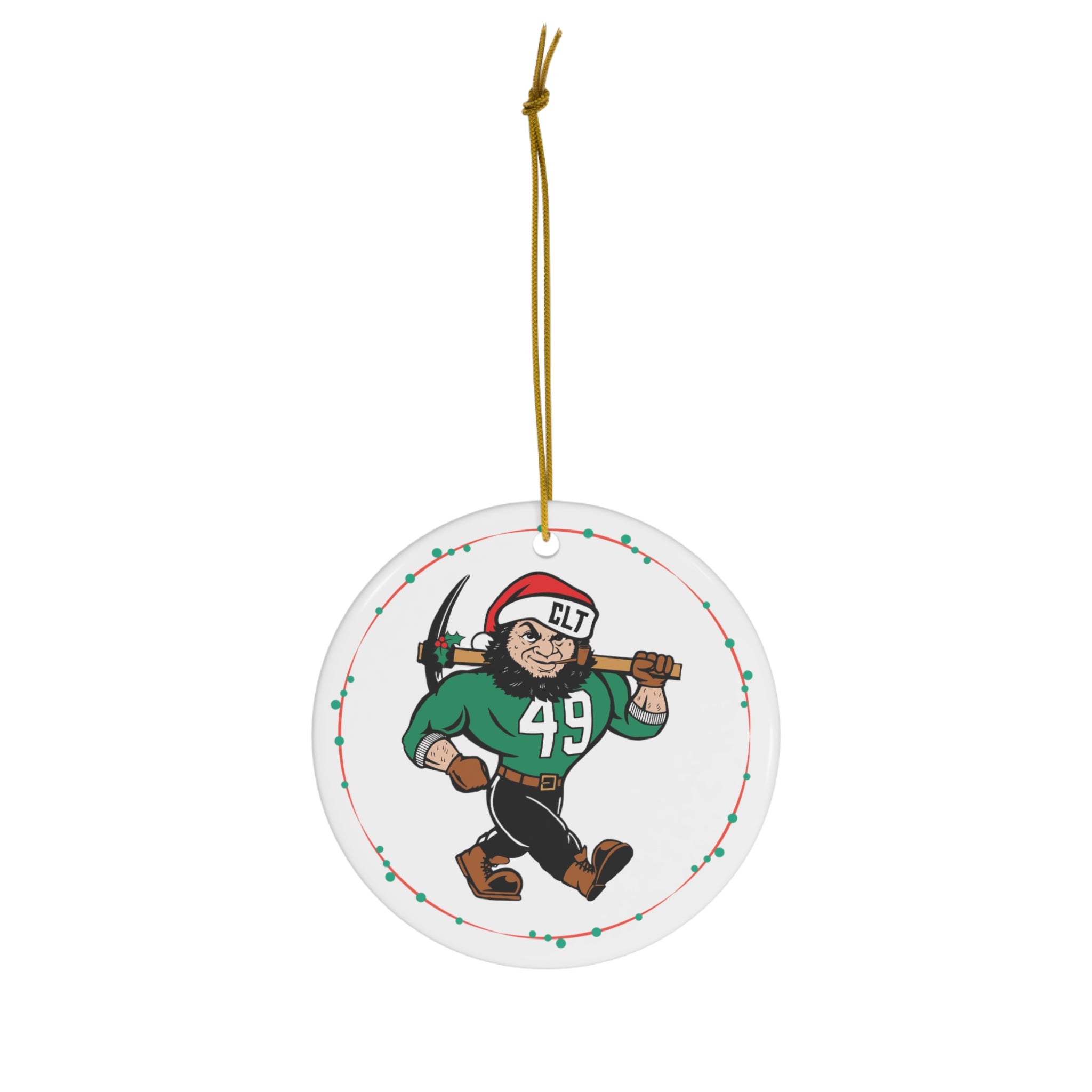 Charlotte 49ers Big Norm Ceramic Christmas Ornament