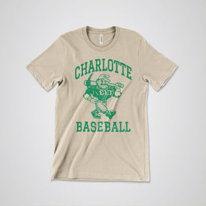 Open image in slideshow, Charlotte 49ers Baseball Distressed Graphic Unisex Tee
