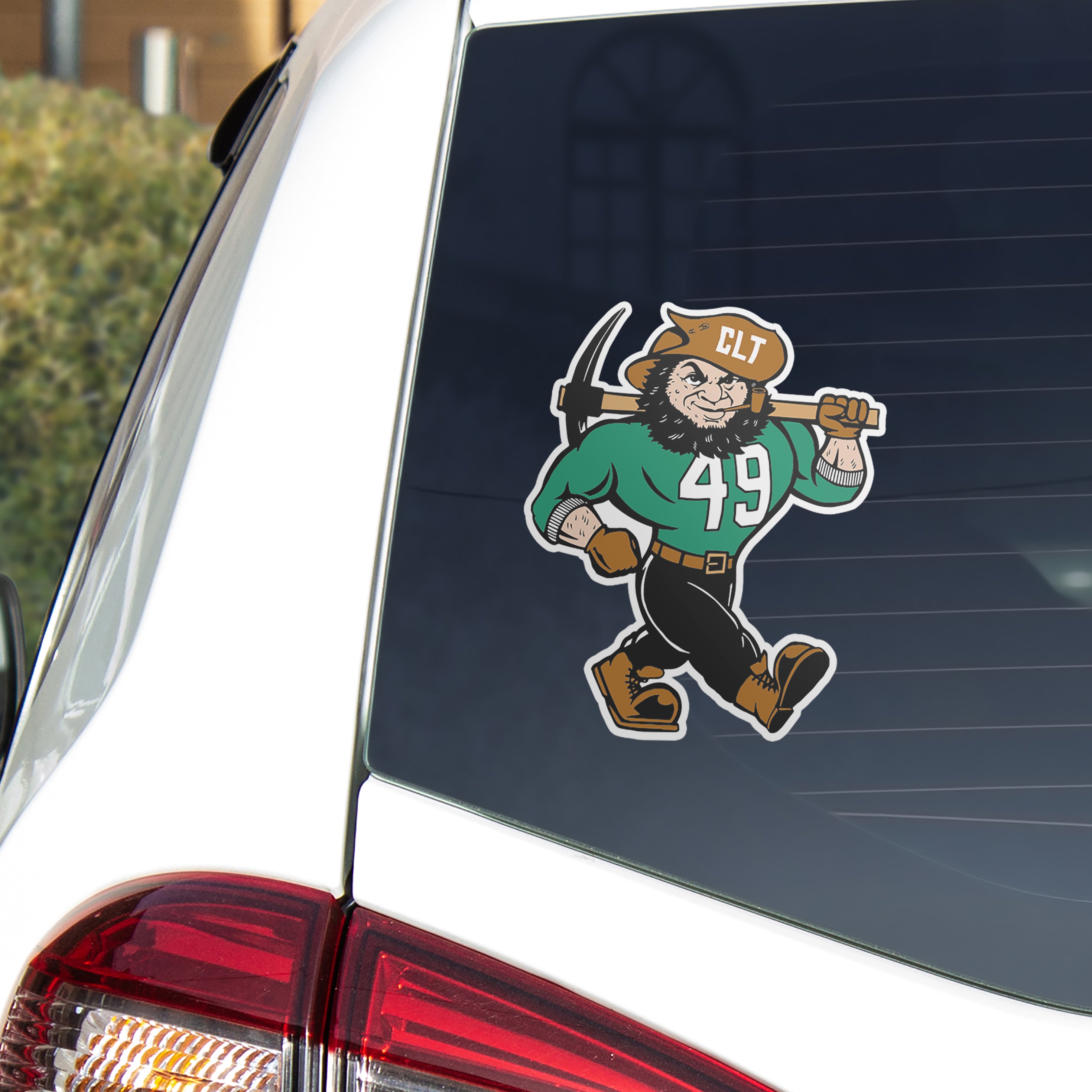 Charlotte 49ers Big Norm Car Weather Proof Sticker