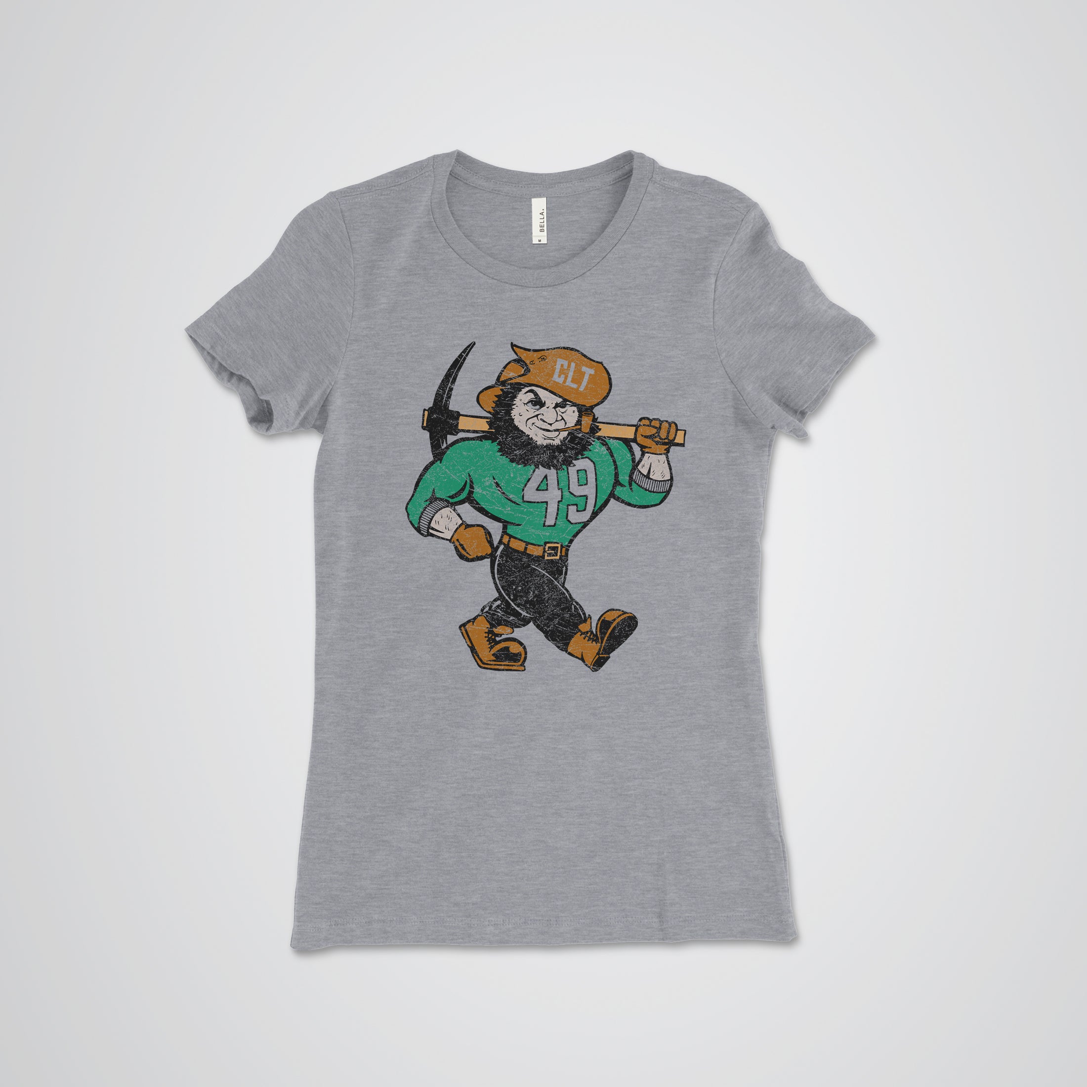 Classic Carolina Ramses Mascot Graphic T-Shirt Heather Gray / XL