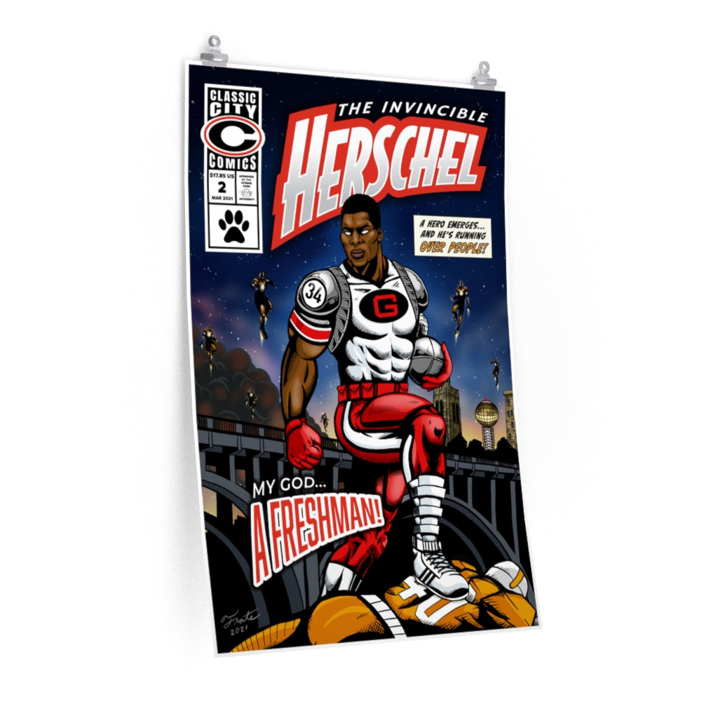 #2 Herschel Walker Georgia Bulldogs Original Comic Print
